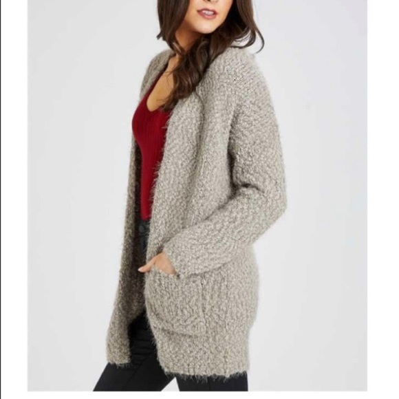 Altar’d State Eyelash Hooded Cardigan Sweater NWT - Picture 7 of 7